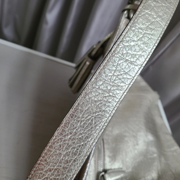 COACH Metallic Gold Legacy Large Leather Duffle Bag with Tassel #19896 - Picture 10 of 15